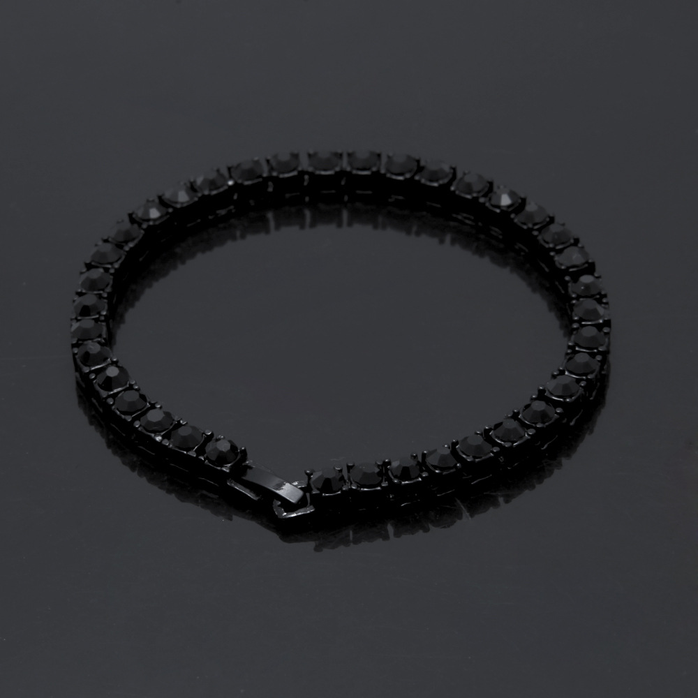 Hip Hop Bracelet Gold Plated Bling Bling 1 Row Iced Out Cz Bracelet Top Fashion Mens Jewelry Y101