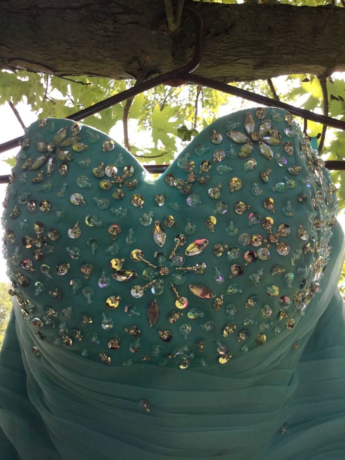2019 New Stunning Turquoise Puffy Ball Gown Quinceanera Dresses Crystals For 15 Years Sweet 16 Plus Size Pageant Prom Party Gown QC1069