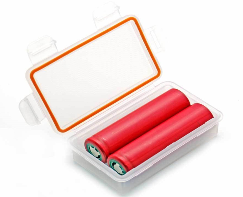 200pcs/lot Fast shipping 2*18650 Waterproof Battery Case Holder CR123A Storage Box Plastic Case Batteries Protector Cover