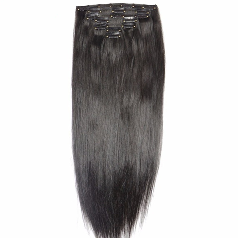 ELIBESS HAIR-14"-26" European Human Hair 7Pcs Set Clips In 100% Human Hair Extensions Full Head Set Straight Clip On Natural Hair, 1b
ELIBESS HAIR-14"-26" European Human Hair 7Pcs Set Clips In 100% Human Hair Extensions Full Head Set Straight Clip On Natural Hair, 1b