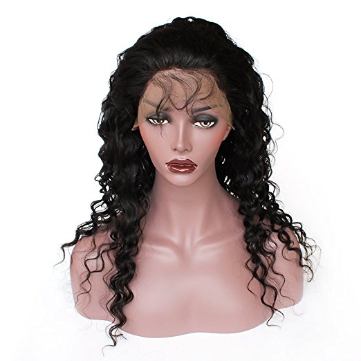 Brazilian deep wave Human Hair wigs 13x4 pre plucked 360 Lace Frontal Wigs With Baby Hairs Curly full natural Front Wig For Black Women 150% Density D