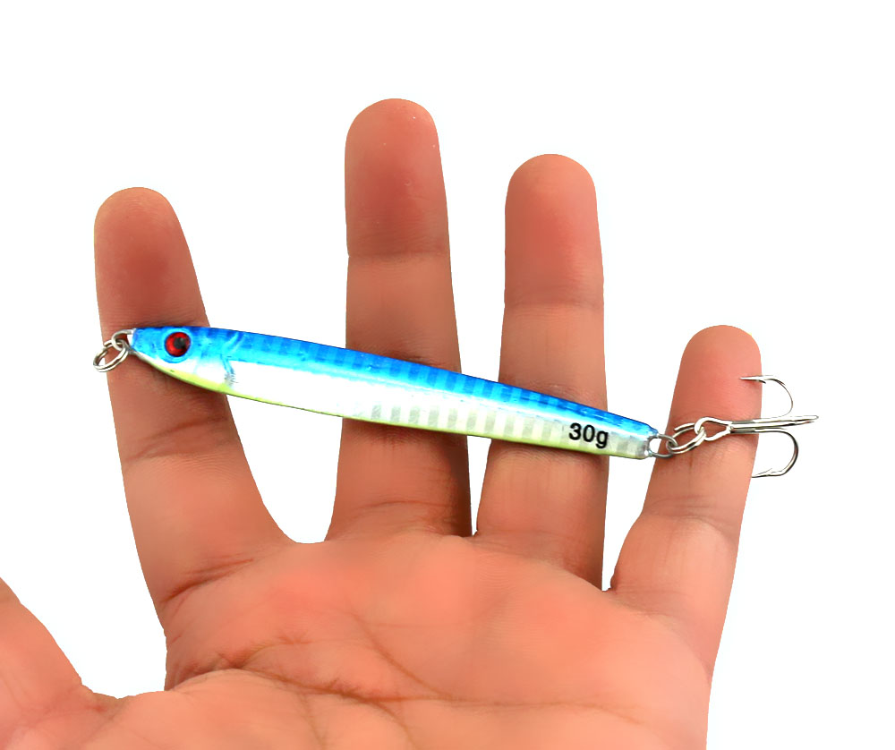 20pcslot 30g Metal Jigs Sea Fishing Hard Bait Spoon Fishing Tackle Lures Lead Bait