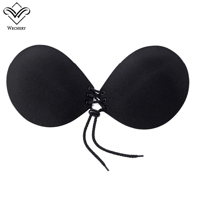 Wechery Strapless Bra Push Up Bralette Sexy Bras for Bikini Wedding Dress Women Silicone Invisible Adhesive Bra Plunge brassiere Fashion, Black
Wechery Strapless Bra Push Up Bralette Sexy Bras for Bikini Wedding Dress Women Silicone Invisible Adhesive Bra Plunge brassiere Fashion, Black
