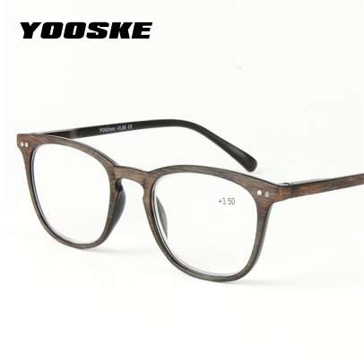 YOOSKE Plastic Imitation Wood Grain Reading Glasses Men Women Presbyopia Diopter 1.0 1.5 2.0 2.5 3.0 3.5 4.0 Glasses for Reading
YOOSKE Plastic Imitation Wood Grain Reading Glasses Men Women Presbyopia Diopter 1.0 1.5 2.0 2.5 3.0 3.5 4.0 Glasses for Reading
