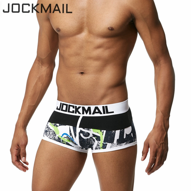 JOCKMAIL Brand Sexy Men Underwear Boxer Shorts Mens Trunks Man Cotton Gay Underwear High Quality Home Sleepwear Underpants New, Navy blue
JOCKMAIL Brand Sexy Men Underwear Boxer Shorts Mens Trunks Man Cotton Gay Underwear High Quality Home Sleepwear Underpants New, Navy blue