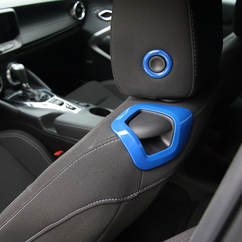 Seat Backrest Manual Seat Adjustment Handle Cover Trim Car interior Decoration for Chevrolet Camaro 2017+ ABS 6 colors