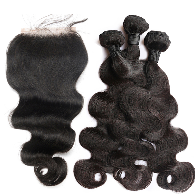 ELIBESS HAIR-100g/pcs Body Wave Human Hair Bundles With Closure Brazilian Hair Weave 3 Bundles with Closure Remy Hair weft
ELIBESS HAIR-100g/pcs Body Wave Human Hair Bundles With Closure Brazilian Hair Weave 3 Bundles with Closure Remy Hair weft