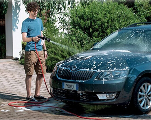 Garden Hose Nozzle Adjustable Hose Spray Nozzle New Upgrade High Pressure 8 Way Spray Pattern With 3.5Oz Soap Spray