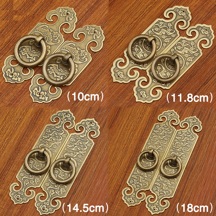 Chinese antique simple drawer knob furniture door handle hardware wardrobe cabinet shoe closet cone pull