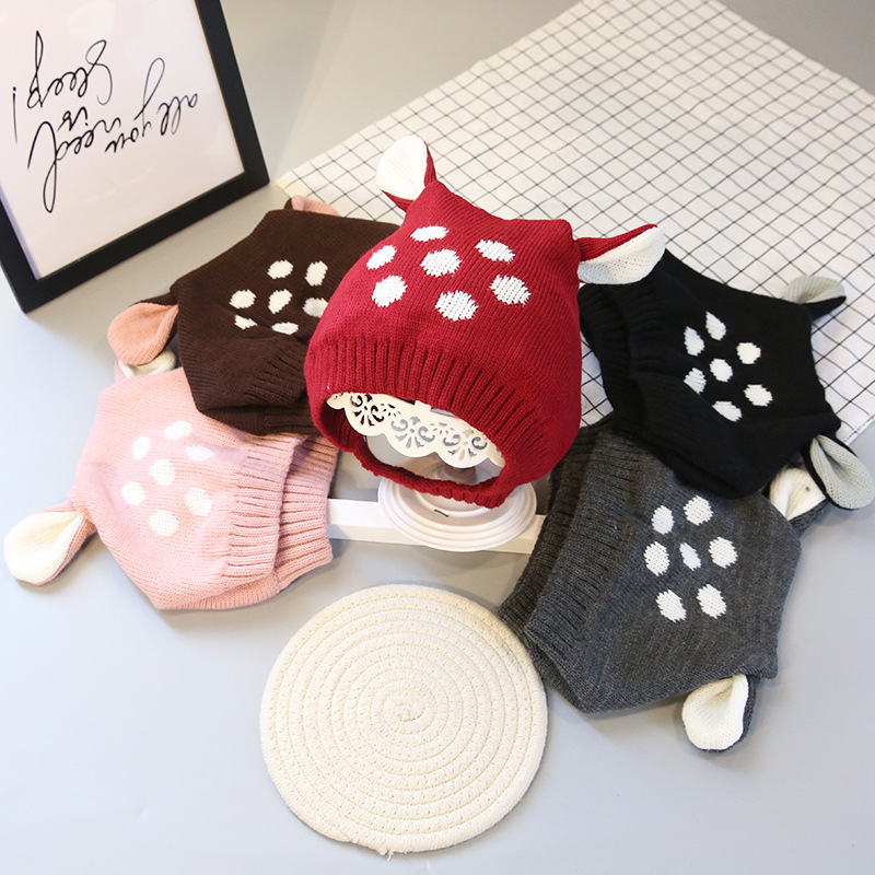Cute Deer Ears Baby Girl Hat Knit Soft Baby Bonnet Warm Winter Hats Beanie Cap Baby Boys Girls Newborn Photography caps, Black
Cute Deer Ears Baby Girl Hat Knit Soft Baby Bonnet Warm Winter Hats Beanie Cap Baby Boys Girls Newborn Photography caps, Black