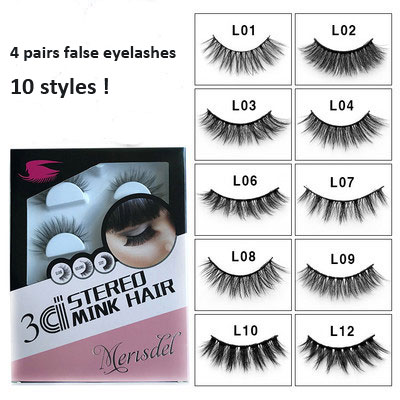 4 pairs natural false eyelashes fake lashes long makeup 3d mink lashes eyelash extension mink eyelashes for makeup
4 pairs natural false eyelashes fake lashes long makeup 3d mink lashes eyelash extension mink eyelashes for makeup