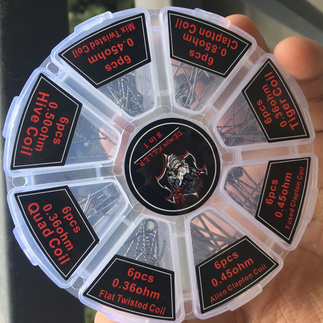 Prebuilt RBA RTA Coils Heating Wires Coil 8 in 1 Kit Pre-built Mixed Hive/Alien Fused Clapton/Tiger/Quad 48pcs Atomizer E-cigarette Accessories
Prebuilt RBA RTA Coils Heating Wires Coil 8 in 1 Kit Pre-built Mixed Hive/Alien Fused Clapton/Tiger/Quad 48pcs Atomizer E-cigarette Accessories