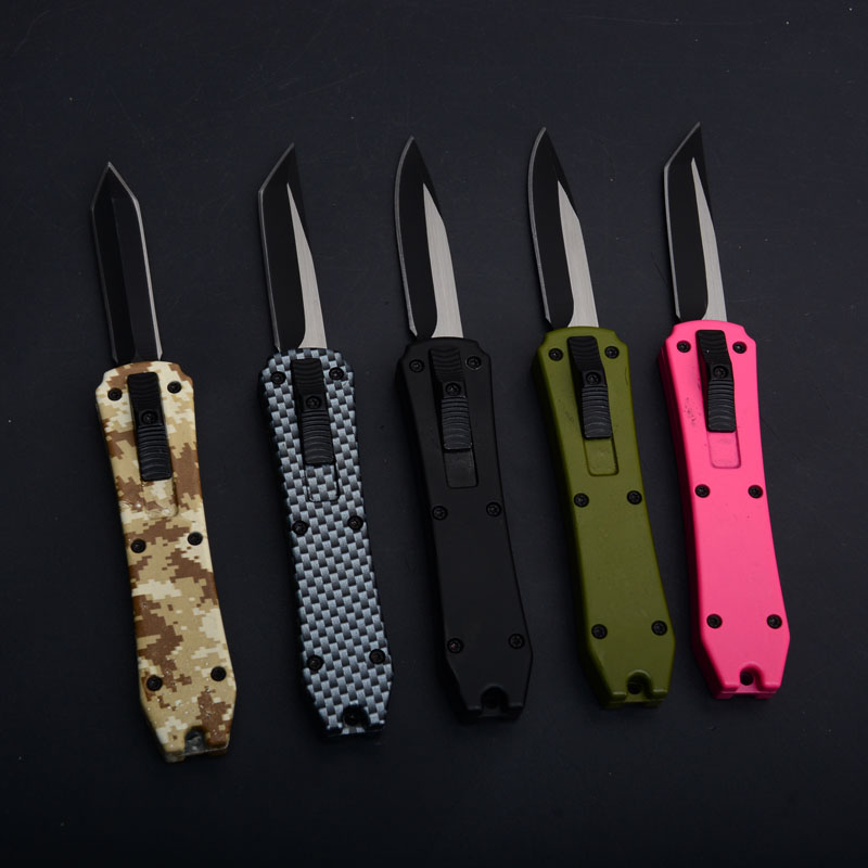 Mini Small Auto Tactical Knife 44C Black Oxide + Wire Drawing Blade Zinc-aluminum Alloy Handle EDC Pocket Knives Xmas Gift
Mini Small Auto Tactical Knife 44C Black Oxide + Wire Drawing Blade Zinc-aluminum Alloy Handle EDC Pocket Knives Xmas Gift