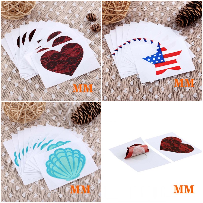 Breast Petals nipple covers heart star shell shape cloth Safety environmental protection tit tape nipple sticker pasties
Breast Petals nipple covers heart star shell shape cloth Safety environmental protection tit tape nipple sticker pasties