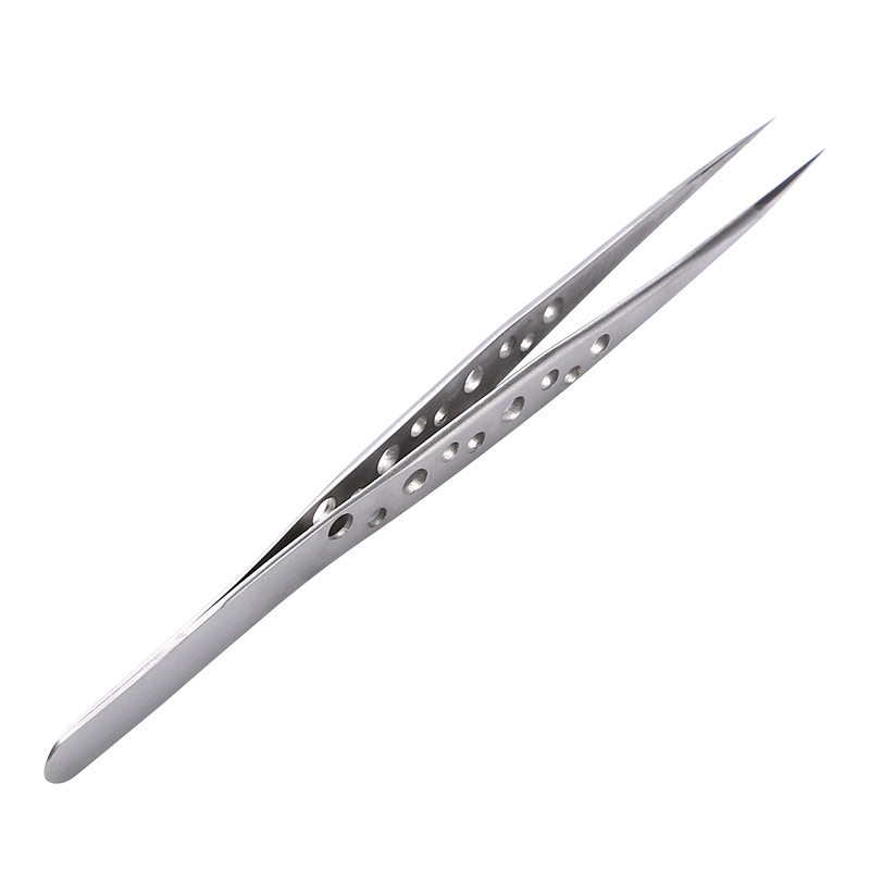 Eyelash High Quality Precision Curved Straight Clip Tweezers Anti-Static False Eyelash Tweezers Tool fast shipping F1117