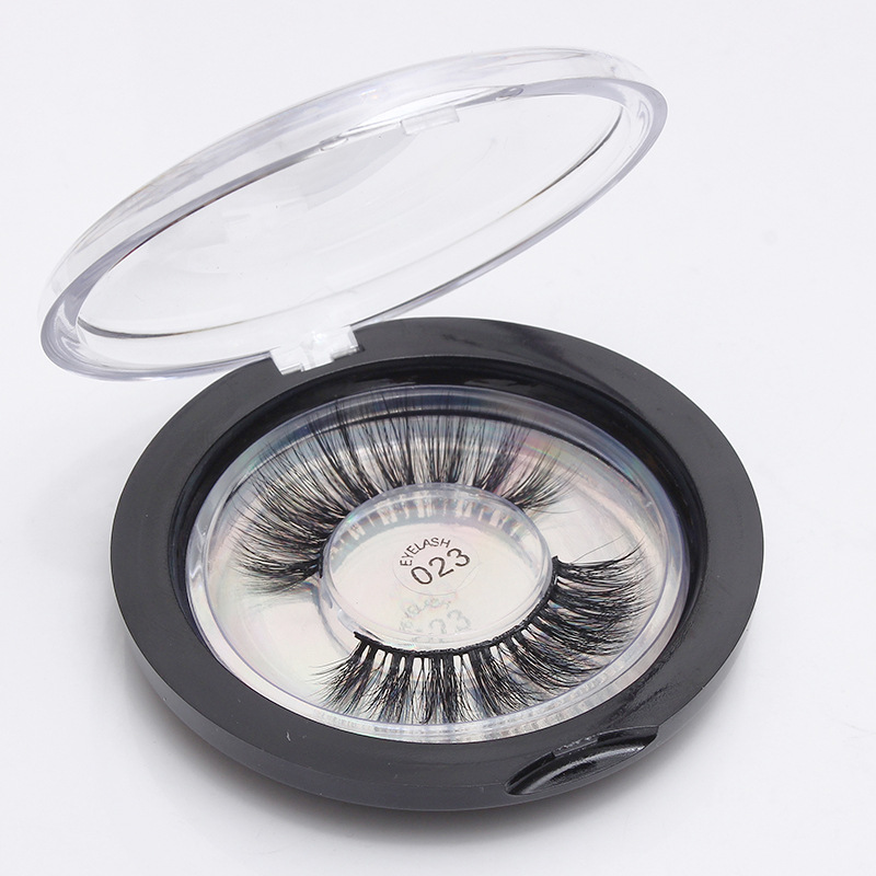 3D Mink False Eyelashes 23 Styles Long Thick Cross Natural Faux Eye Lash Extensions with Round Case Lightweight for Daily Use X250926
