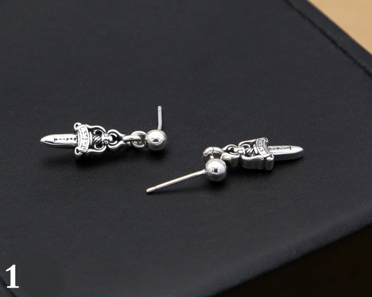 New 925 sterling silver fashion jewelry brand designer earring American Europe vintage style cross stud dangle earrings for women