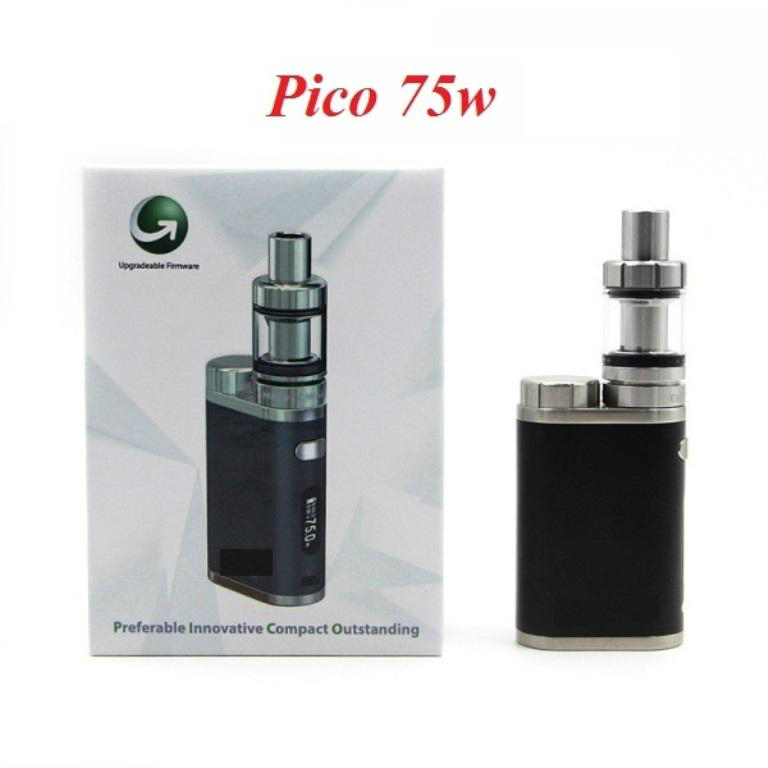 Electronic Cigarette Pico TC 75W Starter Kit 18650 Mod Invisible Airflow Control Vape Box Mod With 2ml Mleo III Mini Tank
Electronic Cigarette Pico TC 75W Starter Kit 18650 Mod Invisible Airflow Control Vape Box Mod With 2ml Mleo III Mini Tank