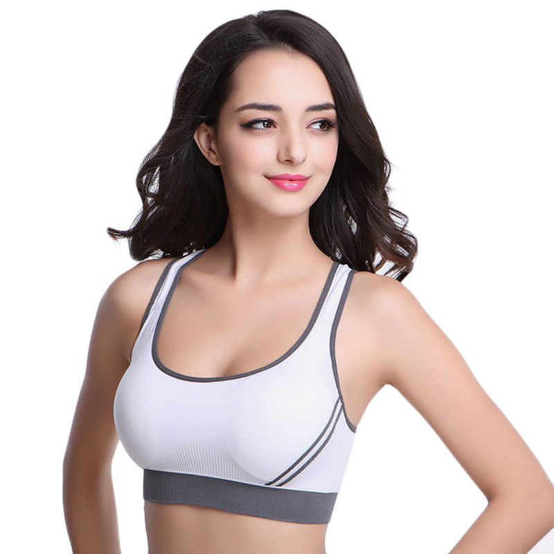 Sexy Woman Sportswear Fitness Running Clothes Women Jogging Yoga Racerback Sports Bra Padded Underwear Tennis Vest Crop Top Bras, White
Sexy Woman Sportswear Fitness Running Clothes Women Jogging Yoga Racerback Sports Bra Padded Underwear Tennis Vest Crop Top Bras, White