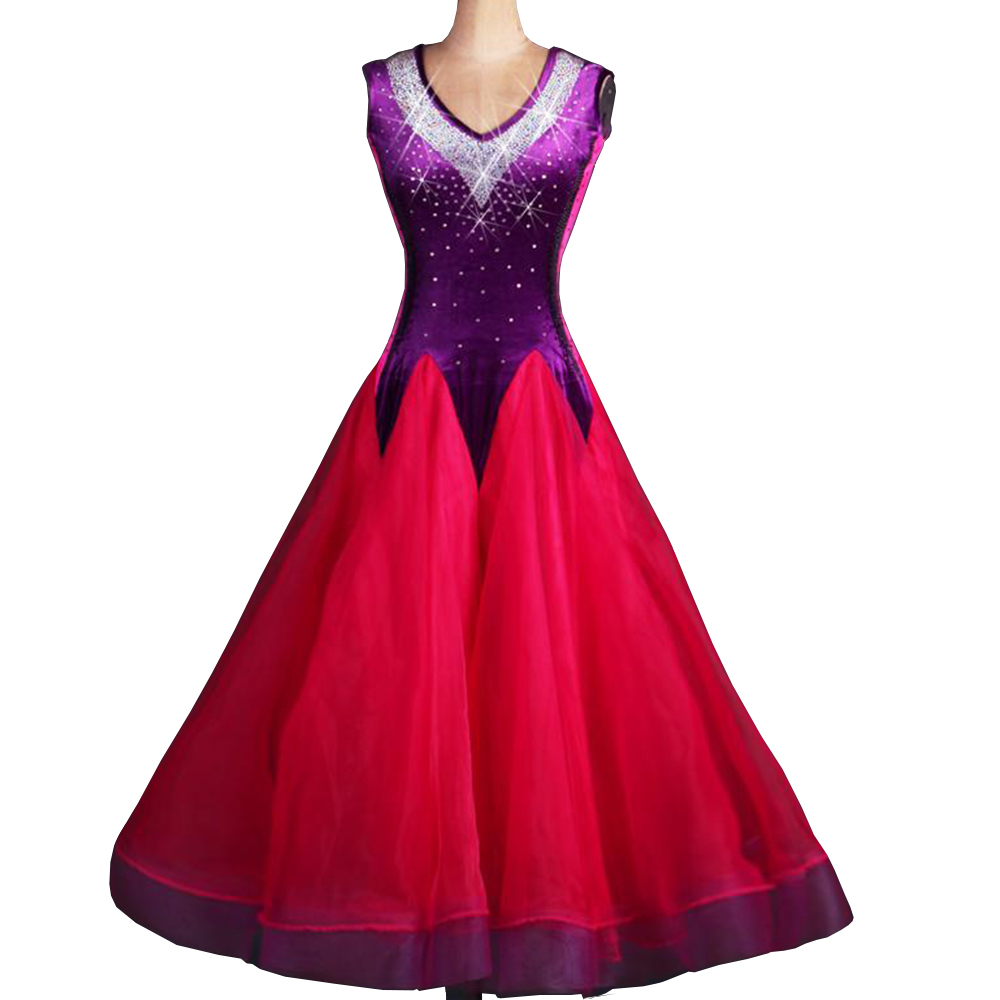 Ballroom Dresses Sale Waltz Dresses Ballroom Competition Dance Costumes Standard Customized Size D0136 Big Sheer Hem Rhinestones, Purple
Ballroom Dresses Sale Waltz Dresses Ballroom Competition Dance Costumes Standard Customized Size D0136 Big Sheer Hem Rhinestones, Purple