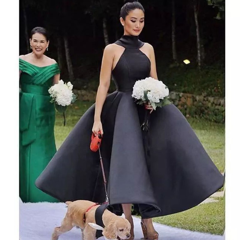 Elegant Satin Ball Gown Bridesmaid Dresses Fashion High Neck Big Bow Ankle Length Prom Dresses Glamorous Dubai Formal Wedding Party Dress
Elegant Satin Ball Gown Bridesmaid Dresses Fashion High Neck Big Bow Ankle Length Prom Dresses Glamorous Dubai Formal Wedding Party Dress