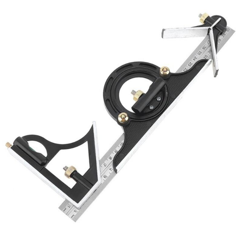 300MM professional carpenter tools Combination Square Angle Ruler Stainless Steel protractor Multi-function Measuring Tool
300MM professional carpenter tools Combination Square Angle Ruler Stainless Steel protractor Multi-function Measuring Tool