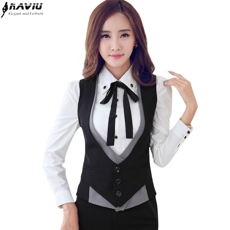 Fashion Professional V-neck slim women vest coat eleplus size black grey work wear office ladies Patchwork Formal jackets, Gray vest
Fashion Professional V-neck slim women vest coat eleplus size black grey work wear office ladies Patchwork Formal jackets, Gray vest