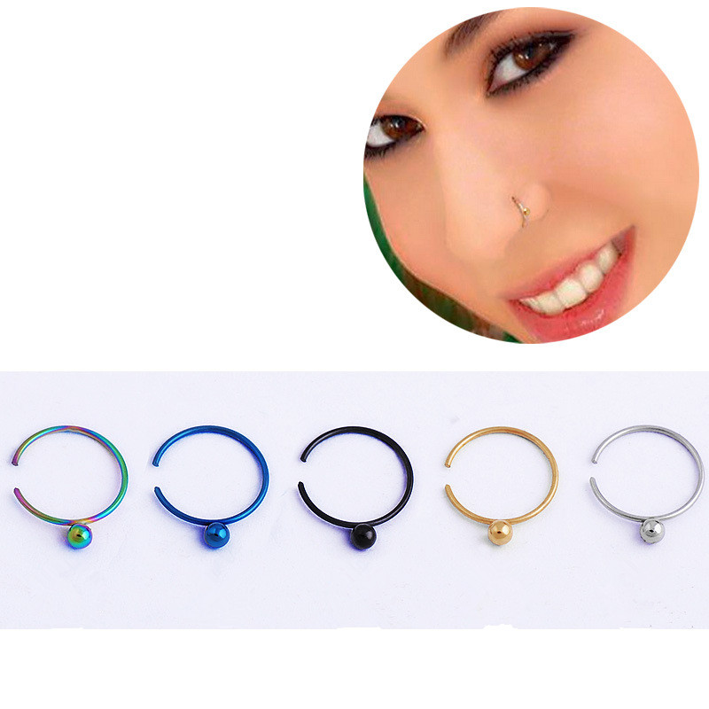 2018 Newest Bead nose hoop Nose ring Body Piercing Jewelry Surgical Steel C shape Jewelry
2018 Newest Bead nose hoop Nose ring Body Piercing Jewelry Surgical Steel C shape Jewelry