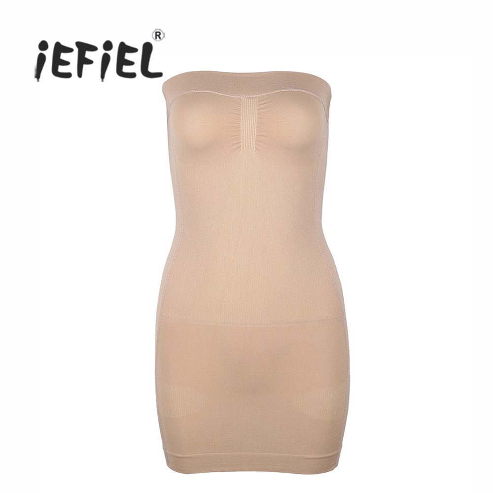 iEFiEL Beautiful Women Strapless Control Slip Full Body Shaper Shapewear Slims Mini Dress for Nightclub Sexy Underdress, Black
iEFiEL Beautiful Women Strapless Control Slip Full Body Shaper Shapewear Slims Mini Dress for Nightclub Sexy Underdress, Black
