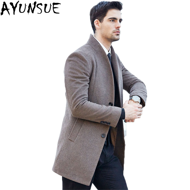 AYUNSUE New 2017 Men Wool Coats Jackets Single Breasted Long Slim Casaco Masculino Youth Casual Men's pea jacket Overcoat LX791, Wine red
AYUNSUE New 2017 Men Wool Coats Jackets Single Breasted Long Slim Casaco Masculino Youth Casual Men's pea jacket Overcoat LX791, Wine red