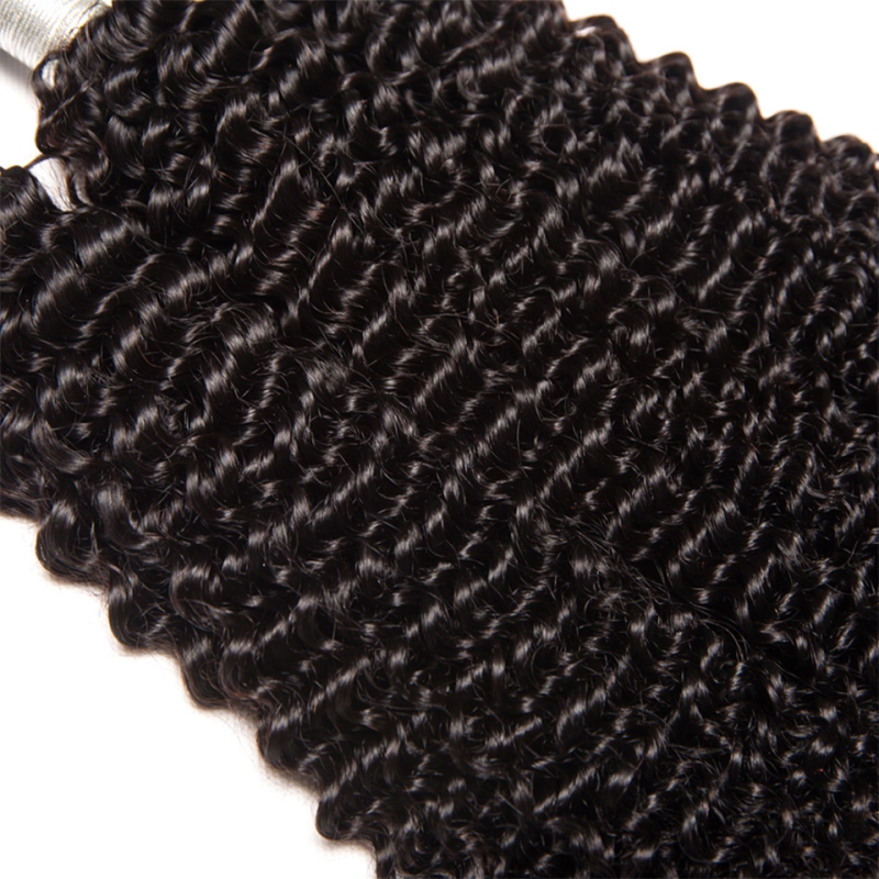 Brazilian Human Hair 4 Bundles Kinky Curly Hair Wefts Yirubeauty Peruvian Virgin Hair Products Weaving Natural Color 10-30inch