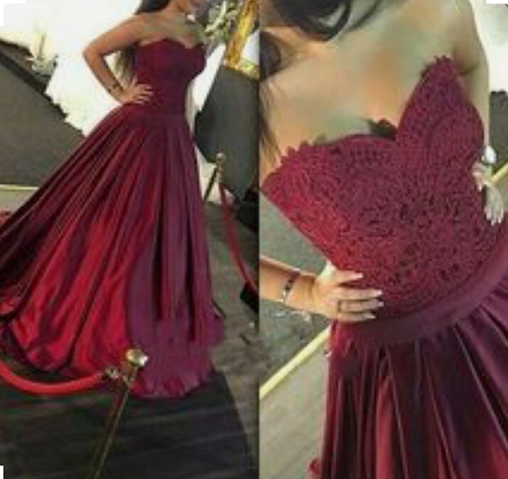 Burgundy Prom Dresses Satin with Lace Top Sweep Train Long Evening Dresses Lace-up/Zipper Back Custom Made Plus Size 2018, Brown
Burgundy Prom Dresses Satin with Lace Top Sweep Train Long Evening Dresses Lace-up/Zipper Back Custom Made Plus Size 2018, Brown