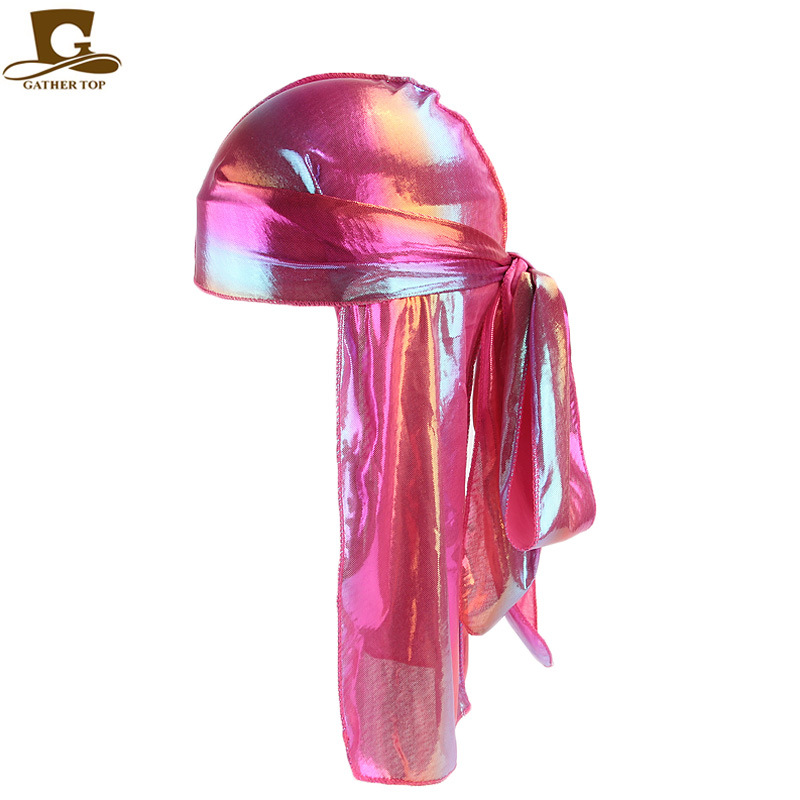 Women Headband Reese Silk Long Tail Pirate Hat Baotou Hair Band Hip Hop Cloak Cap DURAG Hair Accessories Free Shipping