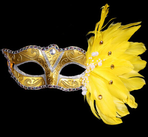 Sexy Lady Mask Eye Masks Nightclub Fashion Colorful Feather Party Accessories For Masquerade Party Halloween