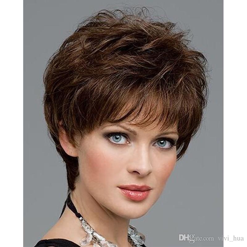Short Brown Blonde Wig for White Black Women Wigs Popular Style Synthetic High Heat Fiber Peluca Corta Rubias Perruque Peruca Pruiken Peruk, Medium brown
Short Brown Blonde Wig for White Black Women Wigs Popular Style Synthetic High Heat Fiber Peluca Corta Rubias Perruque Peruca Pruiken Peruk, Medium brown