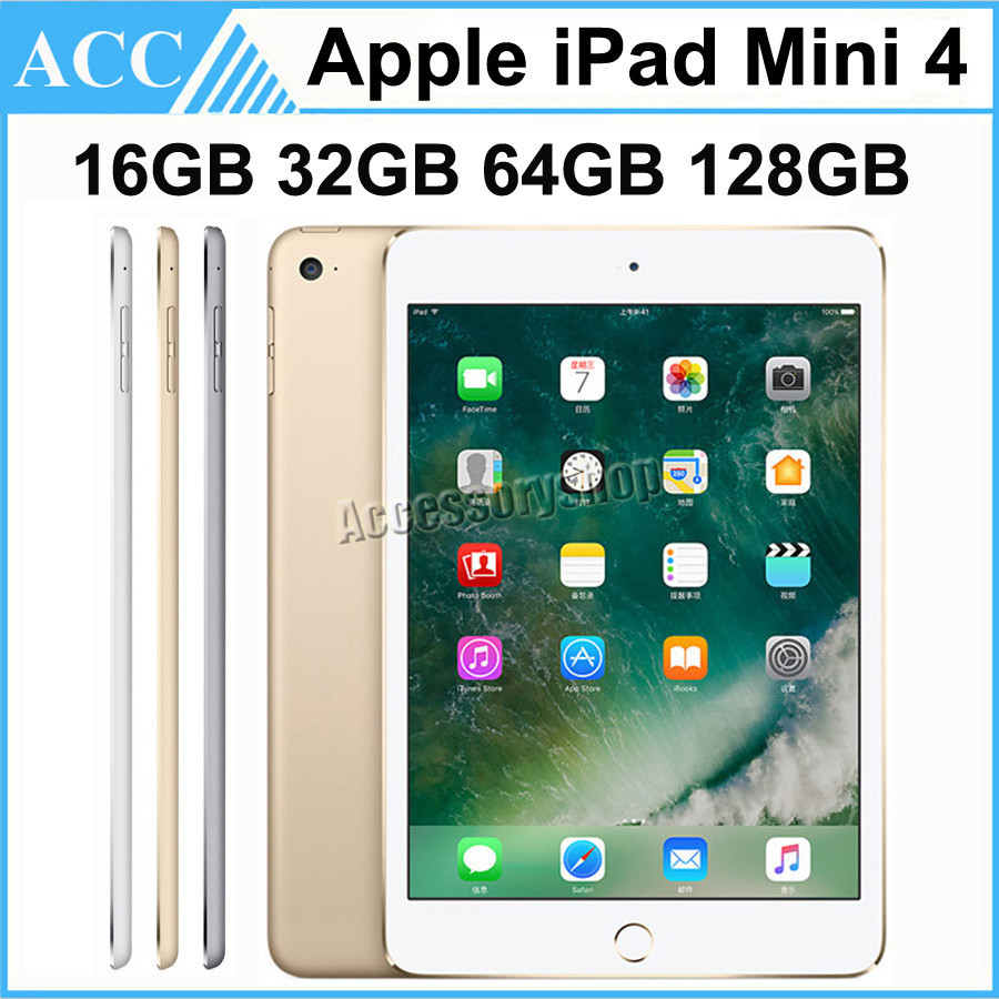 Refurbished Original Apple iPad Mini 4 WIFI Version 16GB 32GB 64GB 128GB 7.9 inch Retina Display ISO Dual Core A8 Chipset Tablet PC DHL 1pcs
Refurbished Original Apple iPad Mini 4 WIFI Version 16GB 32GB 64GB 128GB 7.9 inch Retina Display ISO Dual Core A8 Chipset Tablet PC DHL 1pcs