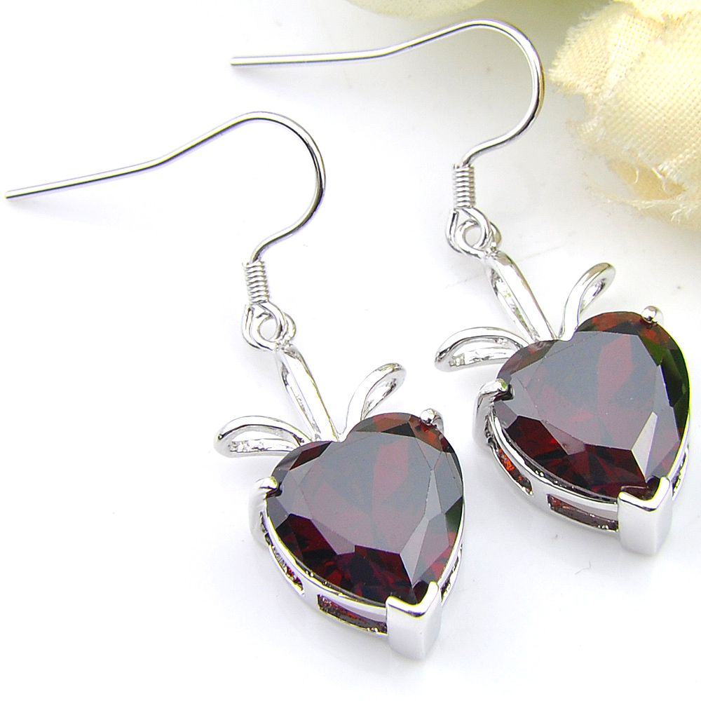 6 Pairs Luckyshine Christmas Gift Red Zircon Gems Earrings 925 Sterling Silver Plated Heart Women Charm Dangle Earrings Jewelry
6 Pairs Luckyshine Christmas Gift Red Zircon Gems Earrings 925 Sterling Silver Plated Heart Women Charm Dangle Earrings Jewelry