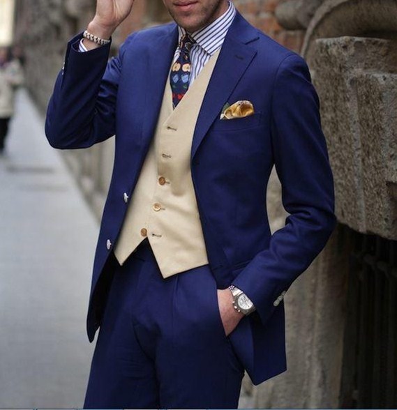 New Styles Navy Blue Three-Button Groom Tuxedos Groomsman Men Formal Business Suits Men Prom Party Suit (Jacket+Pants+Tie+Vest) NO:888, Same as image
New Styles Navy Blue Three-Button Groom Tuxedos Groomsman Men Formal Business Suits Men Prom Party Suit (Jacket+Pants+Tie+Vest) NO:888, Same as image