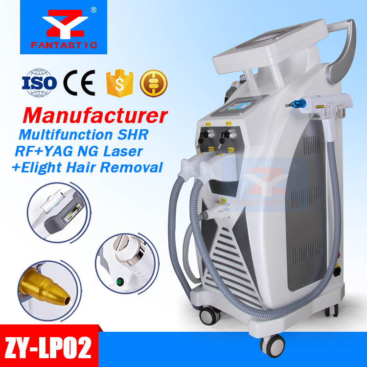 Powerful Optimal Pulsed Technology OPT ipl permanent Hair Removal E-light IPL RF nd Yag Laser Multifunction Beauty salon spa Equipment