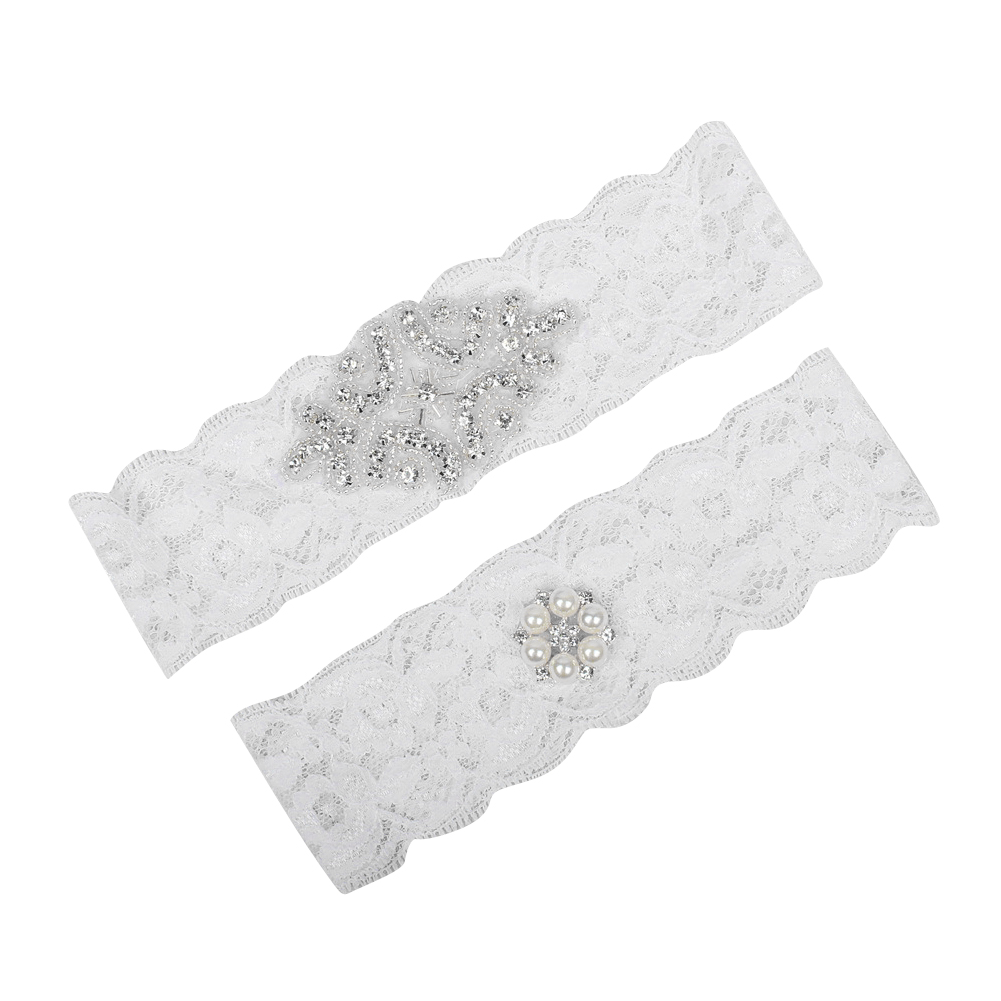 Sweet Bridal Leg Garters Prom Garter White Lace Bridal Wedding Garter Belt 2 Pieces set Lace Rhinestones Crystals Pearls In Stock, As picture
Sweet Bridal Leg Garters Prom Garter White Lace Bridal Wedding Garter Belt 2 Pieces set Lace Rhinestones Crystals Pearls In Stock, As picture