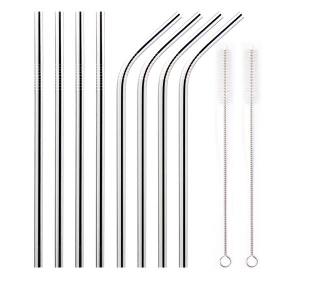 304 Stainless Steel Drinking Straws 8.5"/ 9.5" /10.5" Bent and Straight Reusable Metal Straw Bar Tools
304 Stainless Steel Drinking Straws 8.5"/ 9.5" /10.5" Bent and Straight Reusable Metal Straw Bar Tools