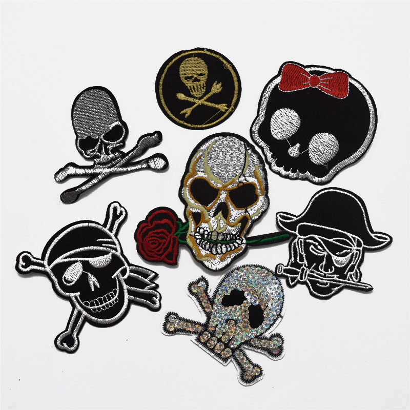 25pcs New skull/pirate Embroidered Applique Iron On Patch design DIY Sew Iron On Patch Badge 
25pcs New skull/pirate Embroidered Applique Iron On Patch design DIY Sew Iron On Patch Badge