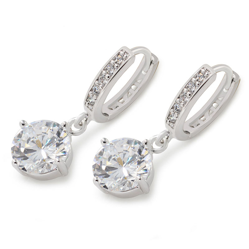 (247E) Earrings Jewelry With Charms Zircon White Gold Plated Special Designs to Charming Women for Free Shipping, Silver
(247E) Earrings Jewelry With Charms Zircon White Gold Plated Special Designs to Charming Women for Free Shipping, Silver