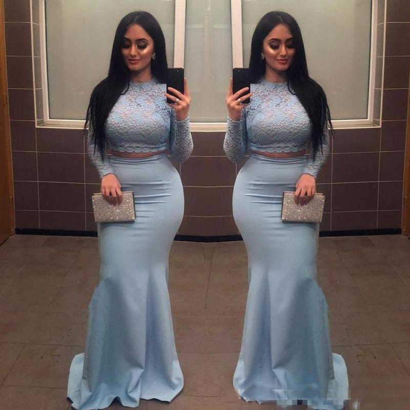 Dusty Blue Two Pieces Prom Dresses Lace Long Sleeves Satin Mermaid Evening Gowns Plus Size African Formal Party Dress Cheap, Daffodil
Dusty Blue Two Pieces Prom Dresses Lace Long Sleeves Satin Mermaid Evening Gowns Plus Size African Formal Party Dress Cheap, Daffodil