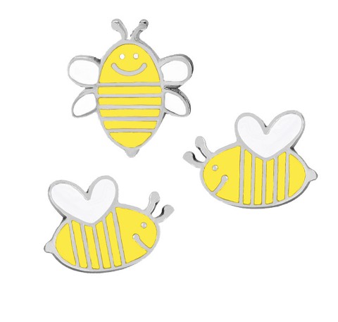 Happy Bees Brooch Pins Unisex Metal Pin Brooches Gift Idea Shirt Bags Accessories Lovely Pin Brooches, Gray
Happy Bees Brooch Pins Unisex Metal Pin Brooches Gift Idea Shirt Bags Accessories Lovely Pin Brooches, Gray