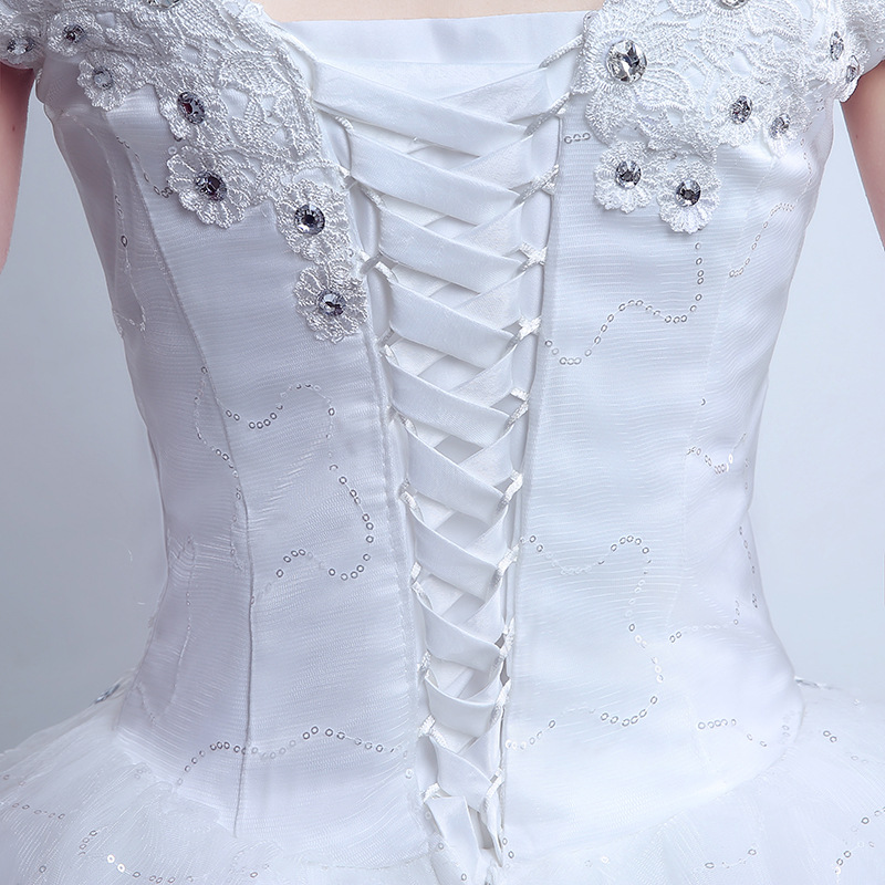 Real Sample Custom Size 2018 Simple Wedding Dress Boat Neck Bridal Gowns Vestido De Noiva Brautkleid Robe De Mariage Gelinlik