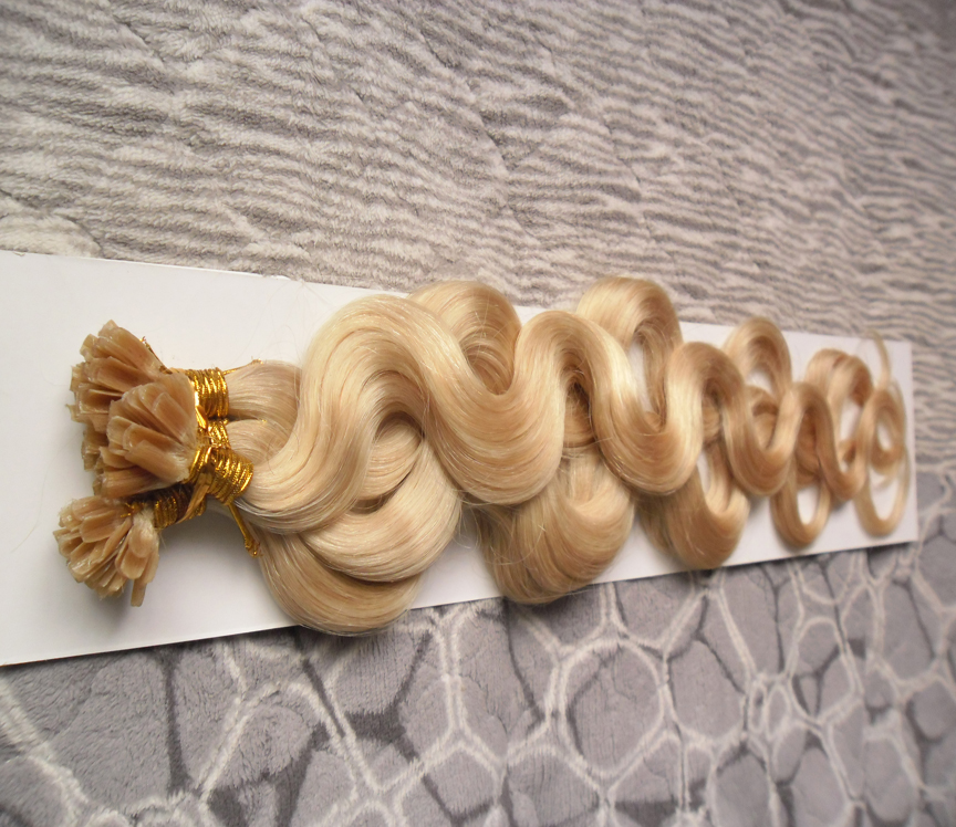 U Tip Hair Extensions Human Body Wave Keratin pre bonded fusion hair extensions 100g keratin stick tip human hair extensions