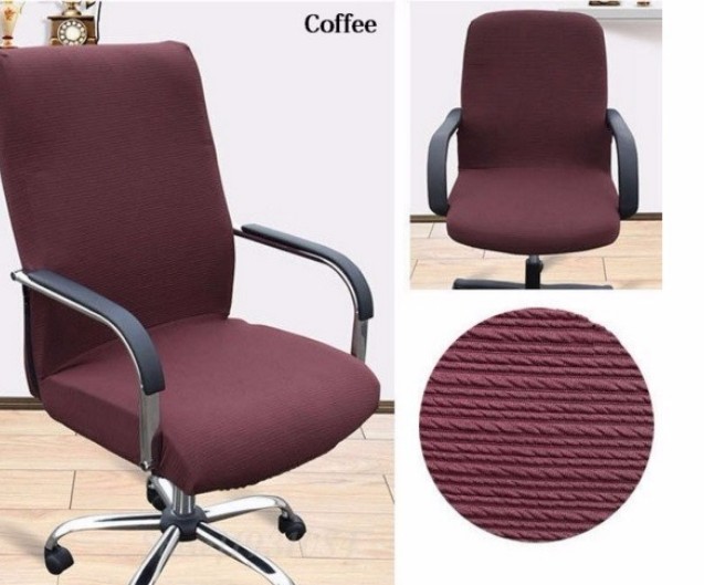 Large size office chair Computer Silpcover side zipper blanket cover design arm chair covers stretch lift rotating chair cover
