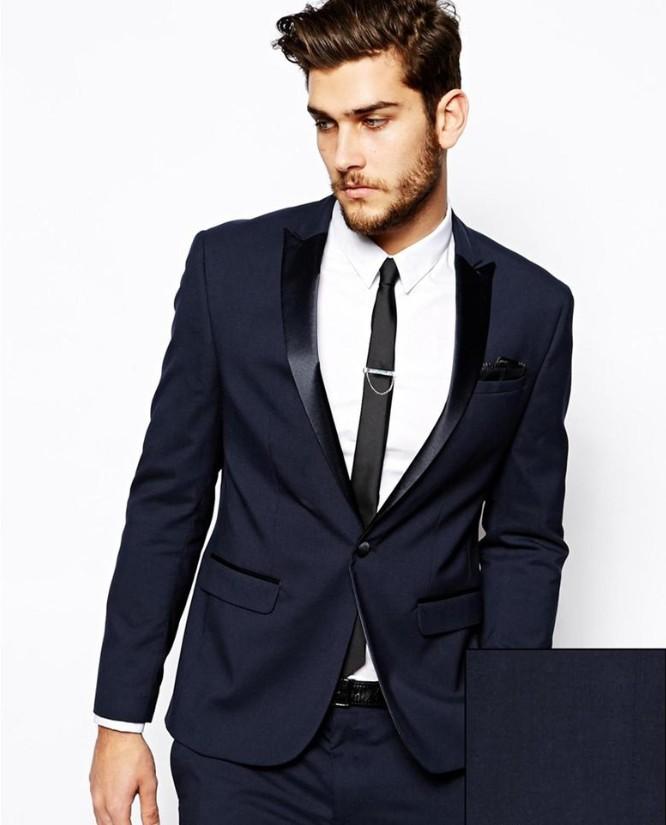 New Arrival Slim Fit Navy Blue Groom Tuxedos Peaked Lapel One Button Groomsmen Men Formal Suits Business Prom Suit(Jacket+Pants+Tie)NO:76, Same as image
New Arrival Slim Fit Navy Blue Groom Tuxedos Peaked Lapel One Button Groomsmen Men Formal Suits Business Prom Suit(Jacket+Pants+Tie)NO:76, Same as image
