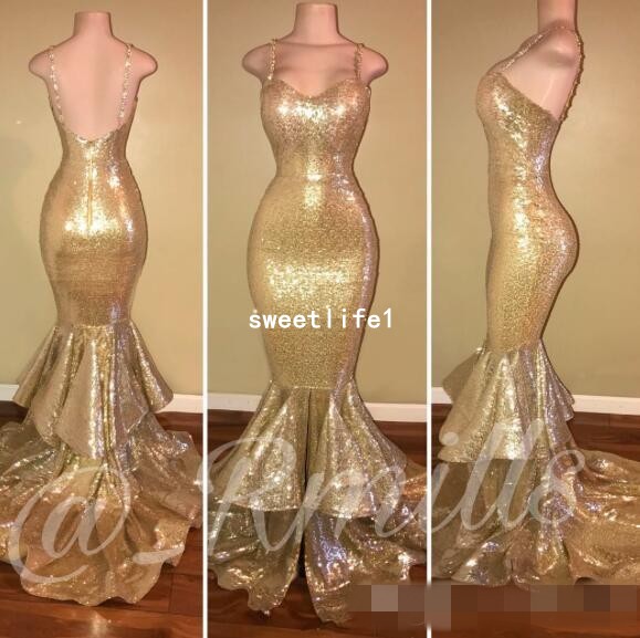 Sparkly Gold Mermaid Prom Dresses 2019 Ruffles Backless Sexy Spaghetti Straps Rachael Mills Evening Gowns Red Carpet Pageant Dress, Lilac
Sparkly Gold Mermaid Prom Dresses 2019 Ruffles Backless Sexy Spaghetti Straps Rachael Mills Evening Gowns Red Carpet Pageant Dress, Lilac
